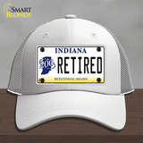 Retired Indiana Novelty License Plate Hat Mesh / White