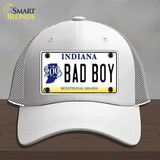 Bad Boy Indiana Novelty License Plate Hat Mesh / White