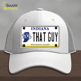 That Guy Indiana Novelty License Plate Hat Mesh / White