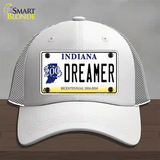 Dreamer Indiana Novelty License Plate Hat Mesh / White