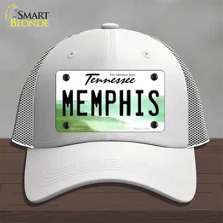 Memphis Tennessee Novelty License Plate Hat Mesh / White