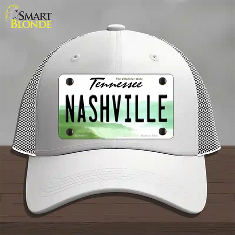 Nashville Tennessee Novelty License Plate Hat Mesh / White