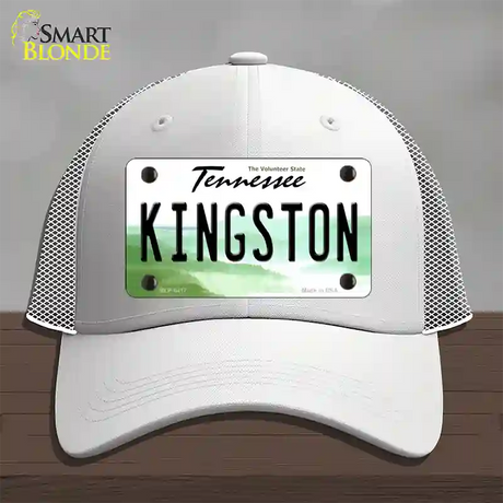 Kingston Tennessee Novelty License Plate Hat Mesh / White