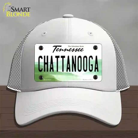 Chattanooga Tennessee Novelty License Plate Hat Mesh / White