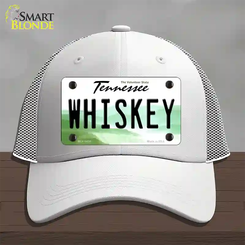 Whiskey Tennessee Novelty License Plate Hat Mesh / White