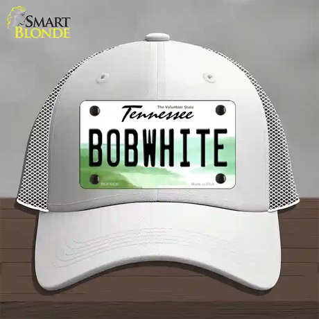 Bobwhite Tennessee Novelty License Plate Hat Mesh / White