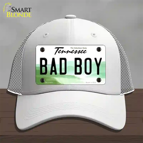 Bad Boy Tennessee Novelty License Plate Hat Mesh / White