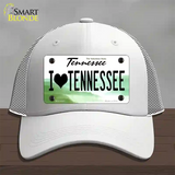 I Love Tennessee Novelty License Plate Hat Mesh / White