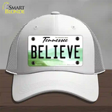 Believe Tennessee Novelty License Plate Hat Mesh / White