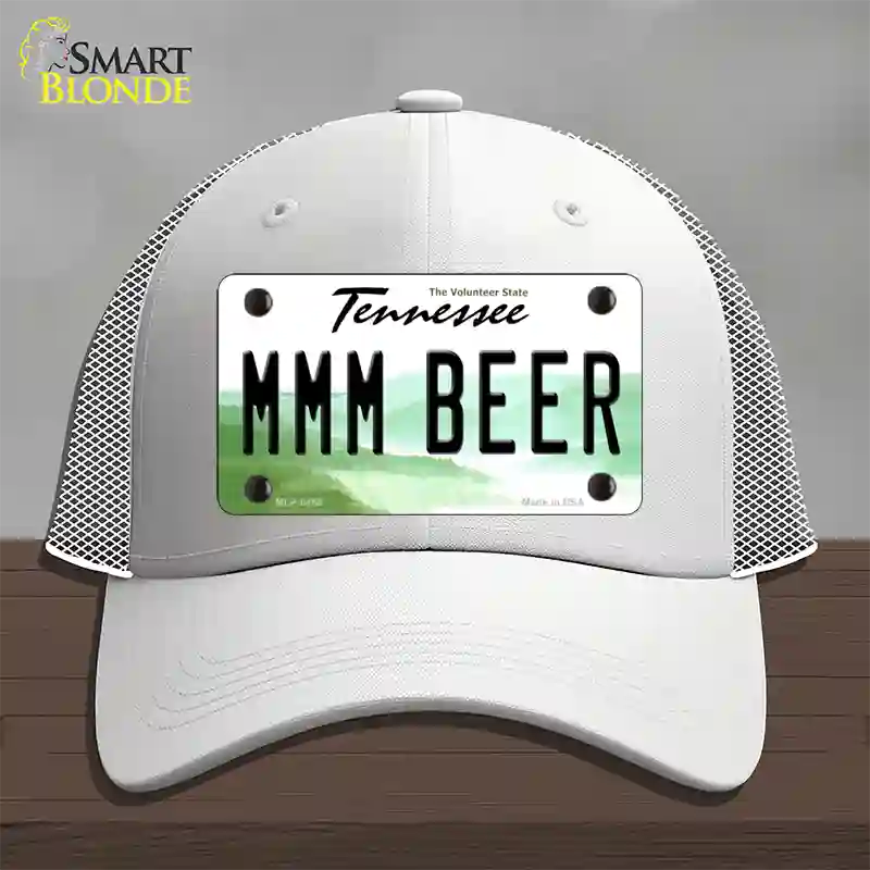 MMM Beer Tennessee Novelty License Plate Hat Mesh / White