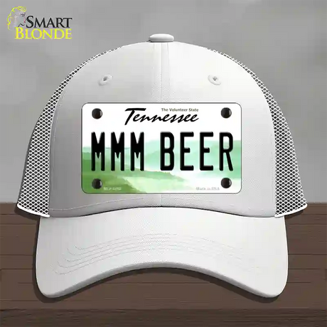 MMM Beer Tennessee Novelty License Plate Hat Mesh / White