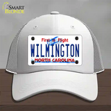 Wilmington North Carolina Novelty License Plate Hat Mesh / White