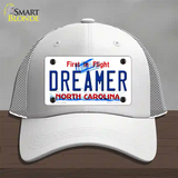 Dreamer North Carolina Novelty License Plate Hat Mesh / White