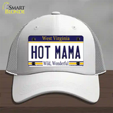 Hot Mama West Virginia Novelty License Plate Hat Mesh / White