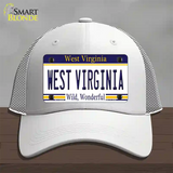 West Virginia Novelty License Plate Hat Mesh / White