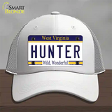 Hunter West Virginia Novelty License Plate Hat Mesh / White