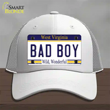 Bad Boy West Virginia Novelty License Plate Hat Mesh / White