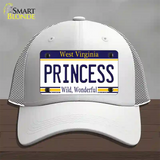 Princess West Virginia Novelty License Plate Hat Mesh / White