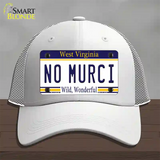 No Murci West Virginia Novelty License Plate Hat Mesh / White