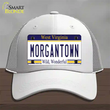 Morgantown West Virginia Novelty License Plate Hat Mesh / White