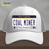 Coal Miner West Virginia Novelty License Plate Hat Mesh / White