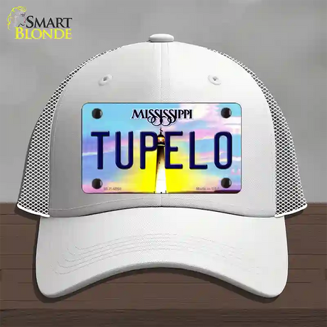 Tupelo Mississippi Novelty License Plate Hat Mesh / White