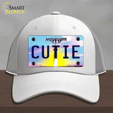 Cutie Mississippi Novelty License Plate Hat Mesh / White