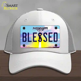 Blessed Mississippi Novelty License Plate Hat Mesh / White