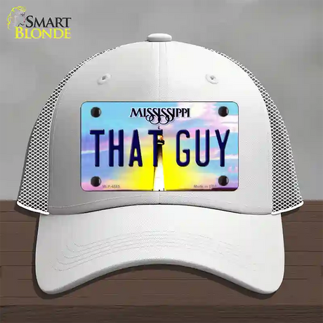 That Guy Mississippi Novelty License Plate Hat Mesh / White