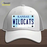 Wildcats Kansas Novelty License Plate Hat Mesh / White