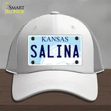 Salina Kansas Novelty License Plate Hat Mesh / White