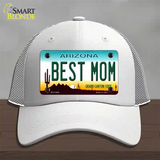 Best Mom Arizona Novelty License Plate Hat Mesh / White