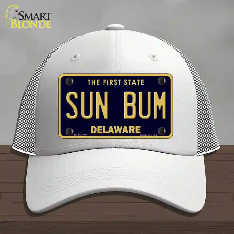 Sun Bum Delaware Novelty License Plate Hat Mesh / White