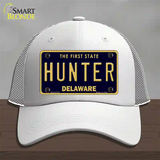 Hunter Delaware Novelty License Plate Hat Mesh / White