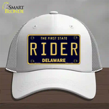 Rider Delaware Novelty License Plate Hat Mesh / White