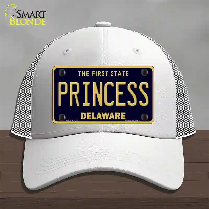 Princess Delaware Novelty License Plate Hat Mesh / White