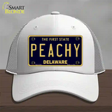 Peachy Delaware Novelty License Plate Hat Mesh / White