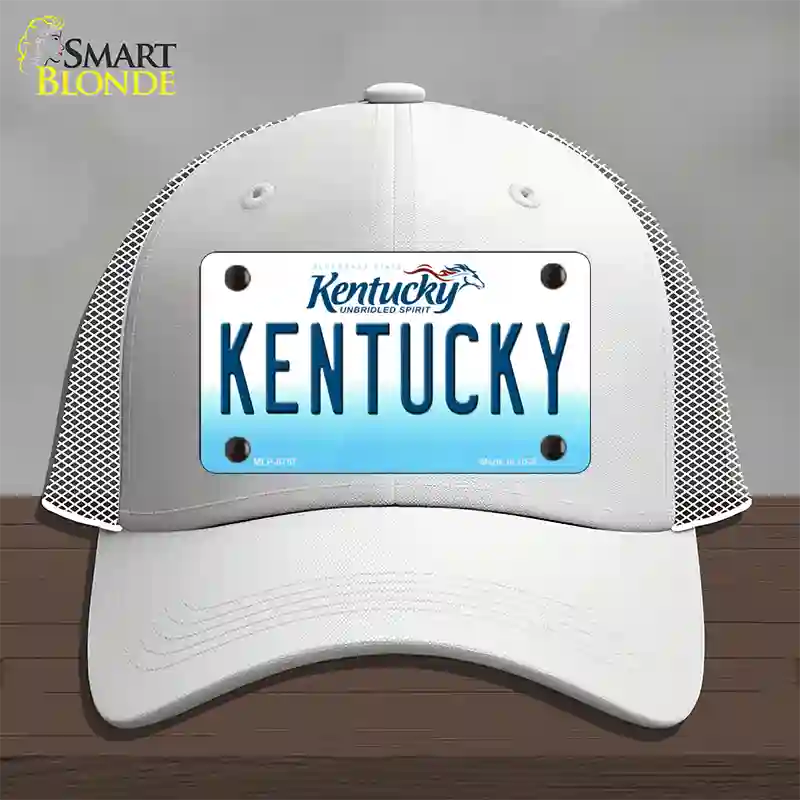 Kentucky Novelty License Plate Hat Mesh / White