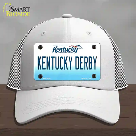 Kentucky Derby Kentucky Novelty License Plate Hat Mesh / White