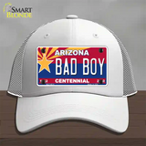 Arizona Centennial Bad Boy Novelty License Plate Hat Mesh / White