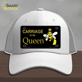 Carriage Of Queen Bee Novelty License Plate Hat Mesh / White