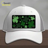 Clovers Novelty License Plate Hat Mesh / White