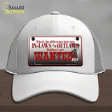 In-laws And Outlaws Novelty License Plate Hat Mesh / White