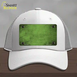 Lime Green Oil Rubbed Solid Novelty License Plate Hat Mesh / White