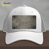 Tan Oil Rubbed Solid Novelty License Plate Hat Mesh / White