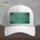 Mint Oil Rubbed Solid Novelty License Plate Hat Mesh / White