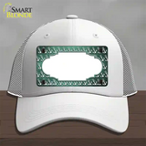 Mint White Anchor Scallop Oil Rubbed Novelty License Plate Hat Mesh / White