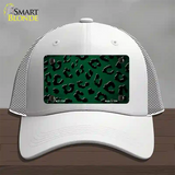 Green Black Cheetah Oil Rubbed Novelty License Plate Hat Mesh / White