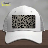 Tan Black Cheetah Oil Rubbed Novelty License Plate Hat Mesh / White