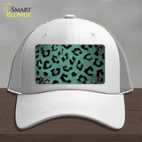 Mint Black Cheetah Oil Rubbed Novelty License Plate Hat Mesh / White